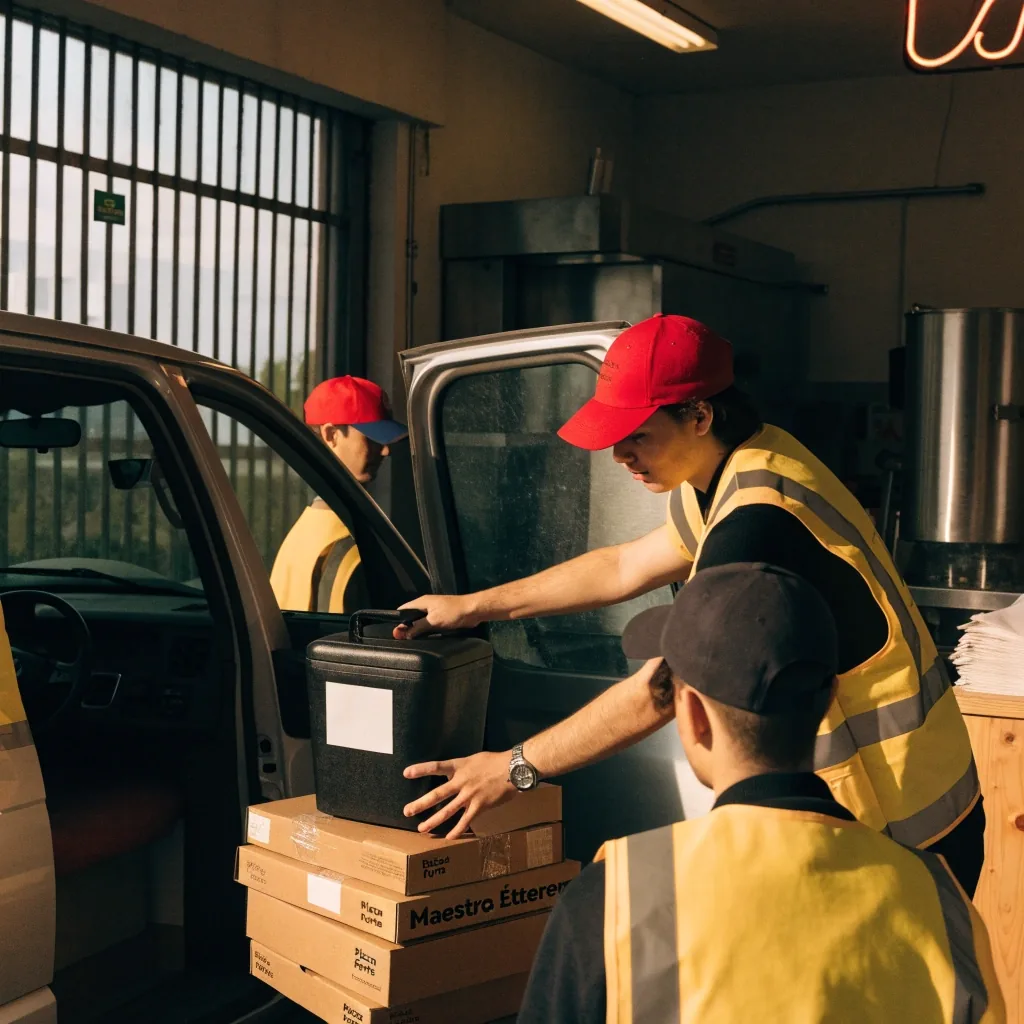 Nemzetközi lánc pörgős konyhája dobozolásra kész pizzákkal