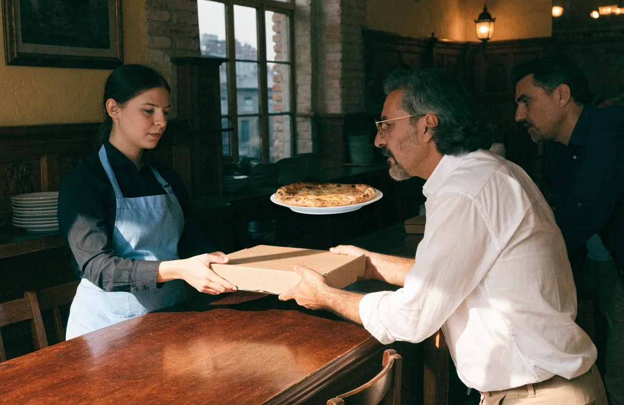 Frissen sült nápolyi pizza világos tányéron